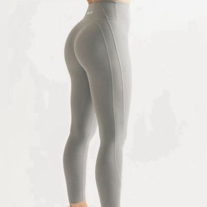 Alphalete Pulse Kinetic Leggings Gray S High Waisted Small Legging Tights
